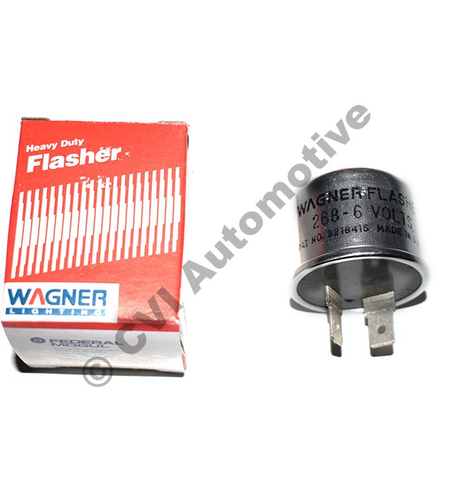 Flasher relay 2pin, 6 volt (NB! Wagner/Volvo genuinel) We ship worldwide!
