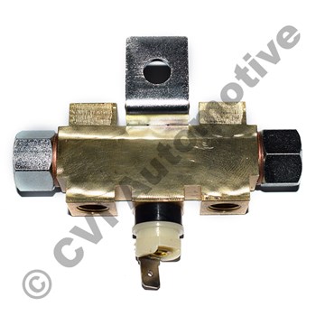 Junction, Brake lines with Brake warning switch (Amazon B20/1800S/E/ES '69-, 140 '67-)