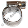 Hose clamp (stainless) 11-17 mm