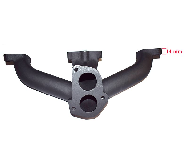 Exhaust manifold, B18/B20 carburettor engines (14 mm flange for