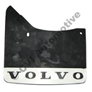 Mudflap rear, 140/164/200 '74-'85 LH (Volvo genuine with white logo)