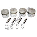 Piston set with rings, B18 +040" (Mahle) (NB! Kit with 4 pistons - 1 kit left)