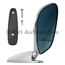 Door mirror, blue-tinted flat LH/RH (affixed via screws outside)