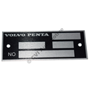 Type designation plate, Volvo Penta