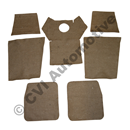 Felt lining kit, under floor mats PV/Du