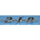Emblem "210" på huv, -1964
