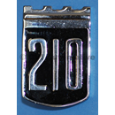 "210" shield badge, 1965-'69