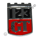 "123 GT" shield badge