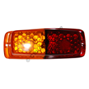 Taillamp lens, Duett red/amber