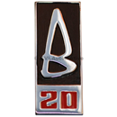 "B20" grille badge, Amazon/140/1800