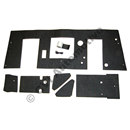 Firewall mat, Amazon LHD black (NB! Sold in KIT FORM ONLY)