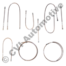 Brake pipe set, AZ B18 LHD (Girling) '66-'68 (for cars with brake pressure valve)