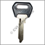 Key blank, B20/B30 ignition locks -'72 (cars with steering lock - so even 140 B18)