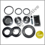 Overhaul kit, 1 front caliper (B18 3-pot) (Pistons, seals, bleed screws, grease)