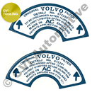 Stickers for air filters 672280/81 (1 pair)