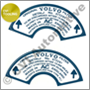 Stickers for air filters 672280/81 (1 pair)