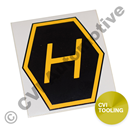 "H" sticker (for rh driving)