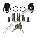 Lock set +  push rods & buttons, P120/P130 (663804 + 2 x 660713/660716/654146)