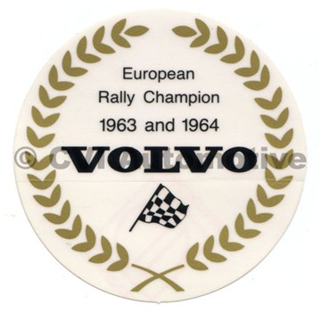 Decal "European Rally Champion"