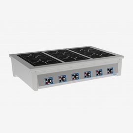 Induktionsspis Fribergs, 6 zoner FSIB6029 Pro, 30 KW