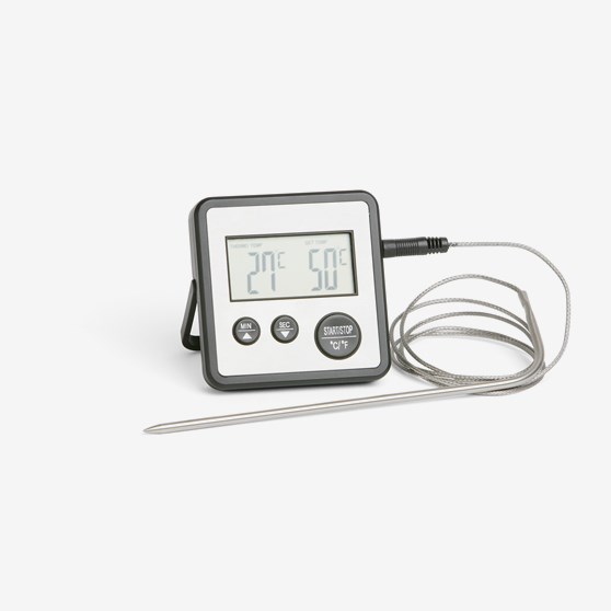 Digital stektermometer, timer