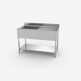 Diskbänk 1200x600x850mm Vänster