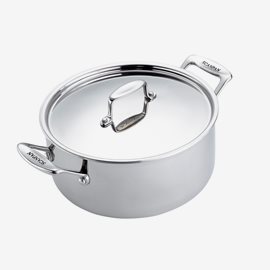 Gryta med lock  från Scanpans serie Fusion 5, 3,7 liter.