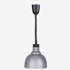 Värmelampa höj/sänkbar silver