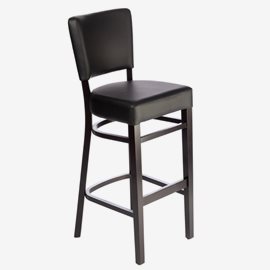 Barstol Madonna M wenge svart konstläder