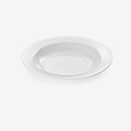 Melamin Tallrik djup vit D23 cm