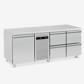 Kyl/frysbänk Kombi 1 dörr + 4 lådor Mercatus L20