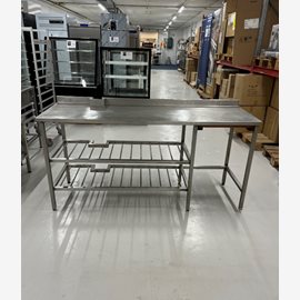 Arbetsbänk beg 180 cm m underhyllor