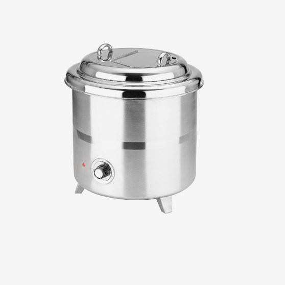 Soppterrin, helt i rostfritt  10,5L, inkl slev