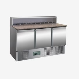 Saladette 3 dörrar m förhöjd kyld ränna, PSH903