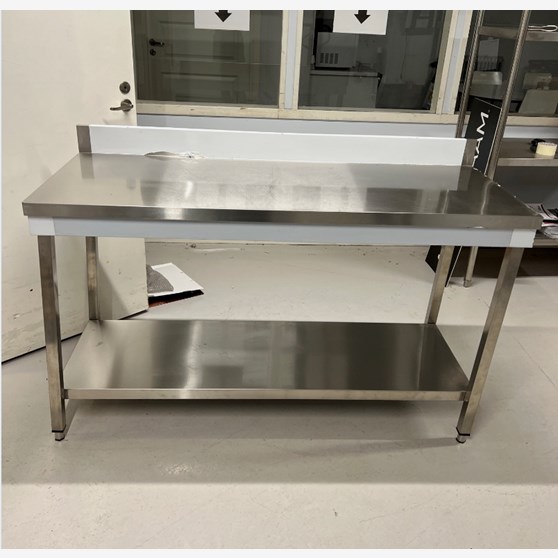 Arbetsbänk, underhylla, bakkant 1500x600x850 mm