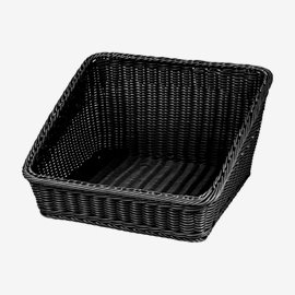 Brödkorg Svart PP plast, Mått: 43x43xH24/10cm