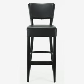 Barstol Madonna R, wenge, svart konstläder