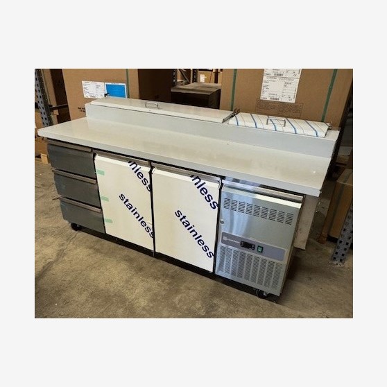 Beredningskylbänk 3 lådor + 2 dörrar Köksbörsen