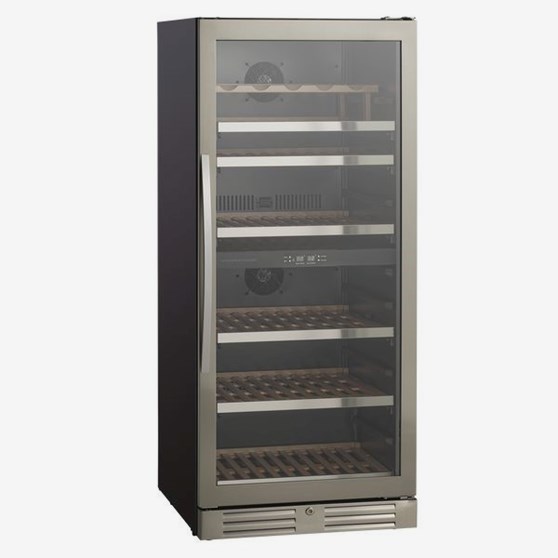 Vinkyl 90 flaskor 2 zon SV 104 X  Svart