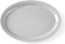 Oval grå serveringsbricka, 265 × 195 mm – Hendi