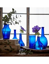 Violetta Vas - Munblåst - Återvunnet Glas