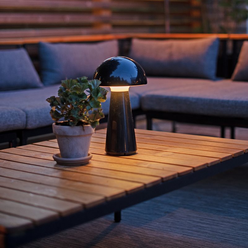 Mushroom bordslampa uppladdningsbar