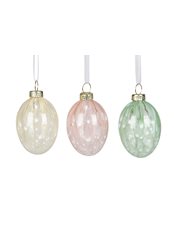 Målade glasägg 3-pack