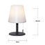 Bordslampa Kreta