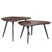 Set av soffbord av återvunnen teak 2-pack