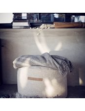 Hanna mjuk ullpuff rund