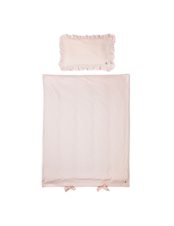 Powder Pink 2-Dels Påslakan Spjälsäng