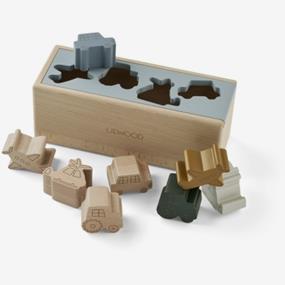 liewood Midas Puzzle Box Vehicles / Blue Fog Multi Mix