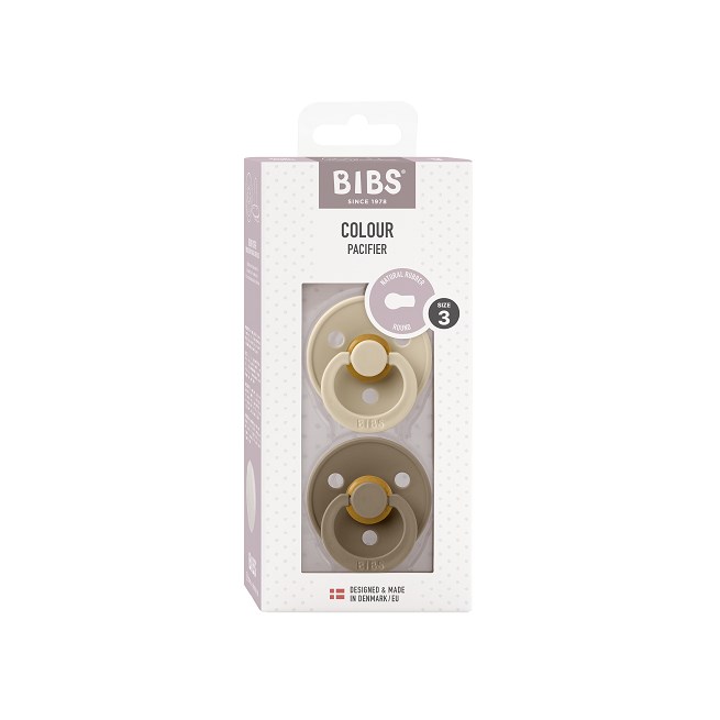 BIBS Colour 2-pack Vanilla/Dark Oak - 3