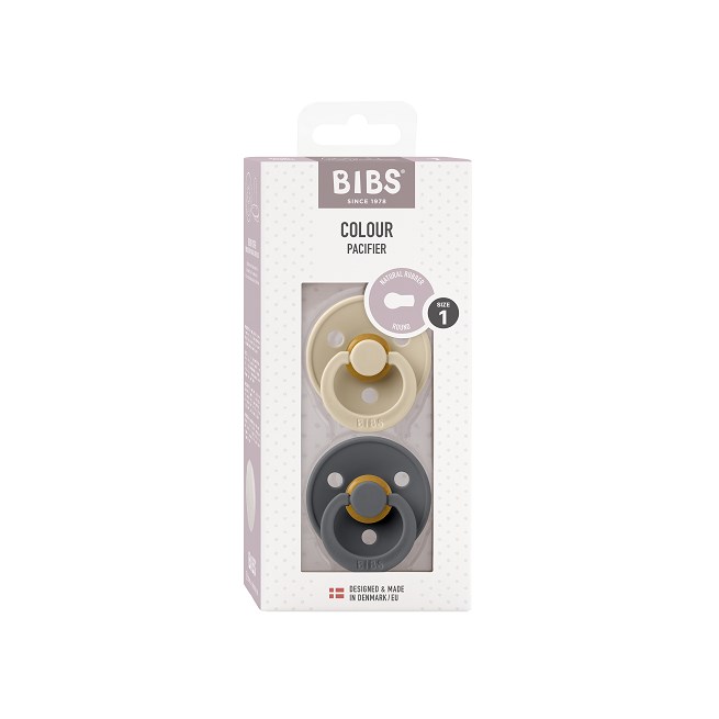 BIBS Colour 2-pack Vanilla/Iron - 1